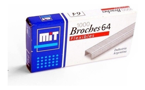 MIT GANCHO PARA ABROCHADORA N*64  X 1000 BROCHE- GANCHITO